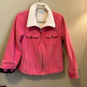 Carve Designs Pink Corduroy Jacket LG